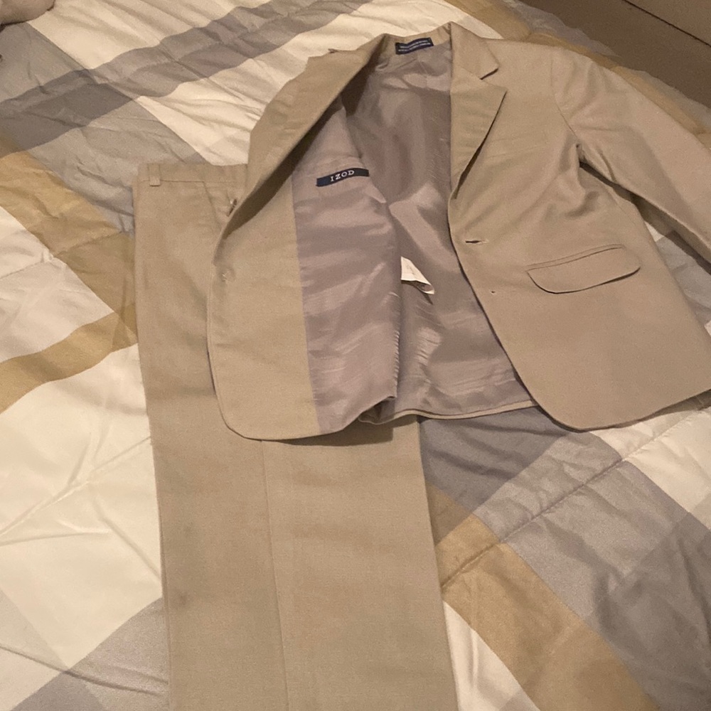 Izod stone linen suit. Work once.